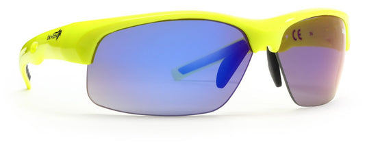 DCHANGE mirrored lens cycling glasses fusion model neon yellow color