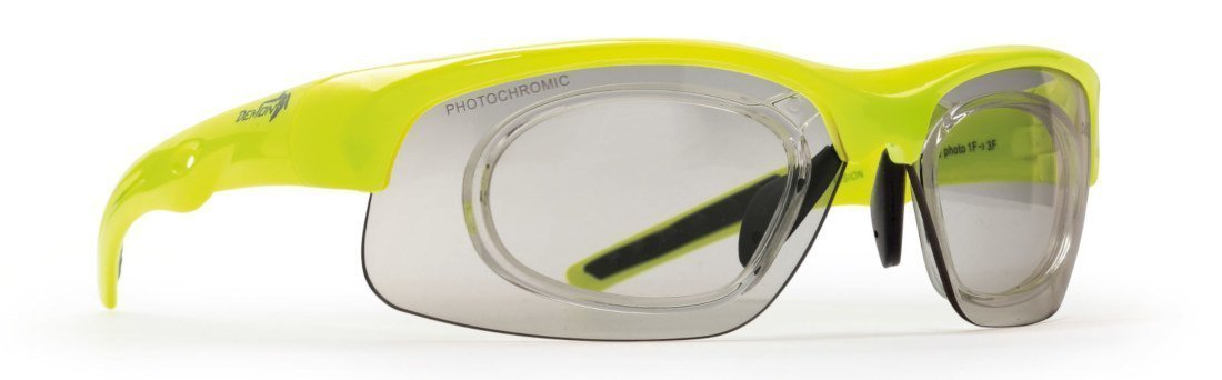 Photochromic Eyewear for Cycling running fashion neon yellow