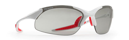 Running and trail running glasses with DCHROM photochromic lenses modelo 832 shiny white