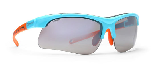 Running glasses with 3 included lenses INFINITE OPTIC Light Blue