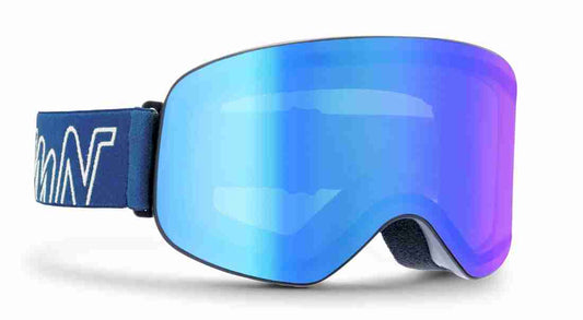 Ski goggles with mirrored lens master model blue mirror